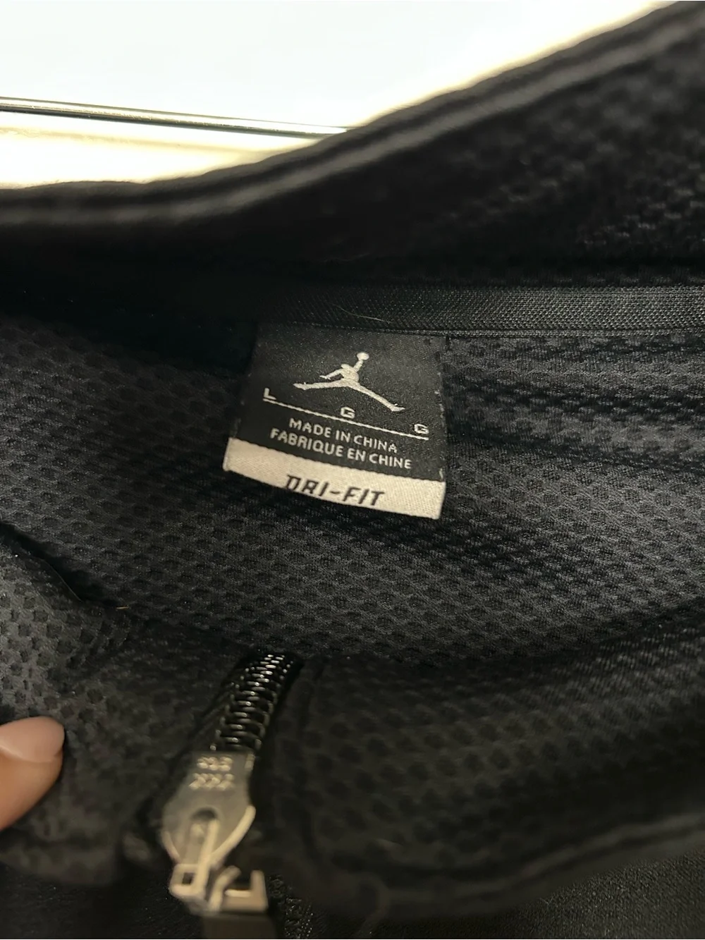Jordan Black & White Zip-Up Bomber Jacket